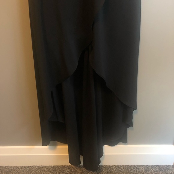 Bebe Overlap High Low Dress - Picture 3 of 7